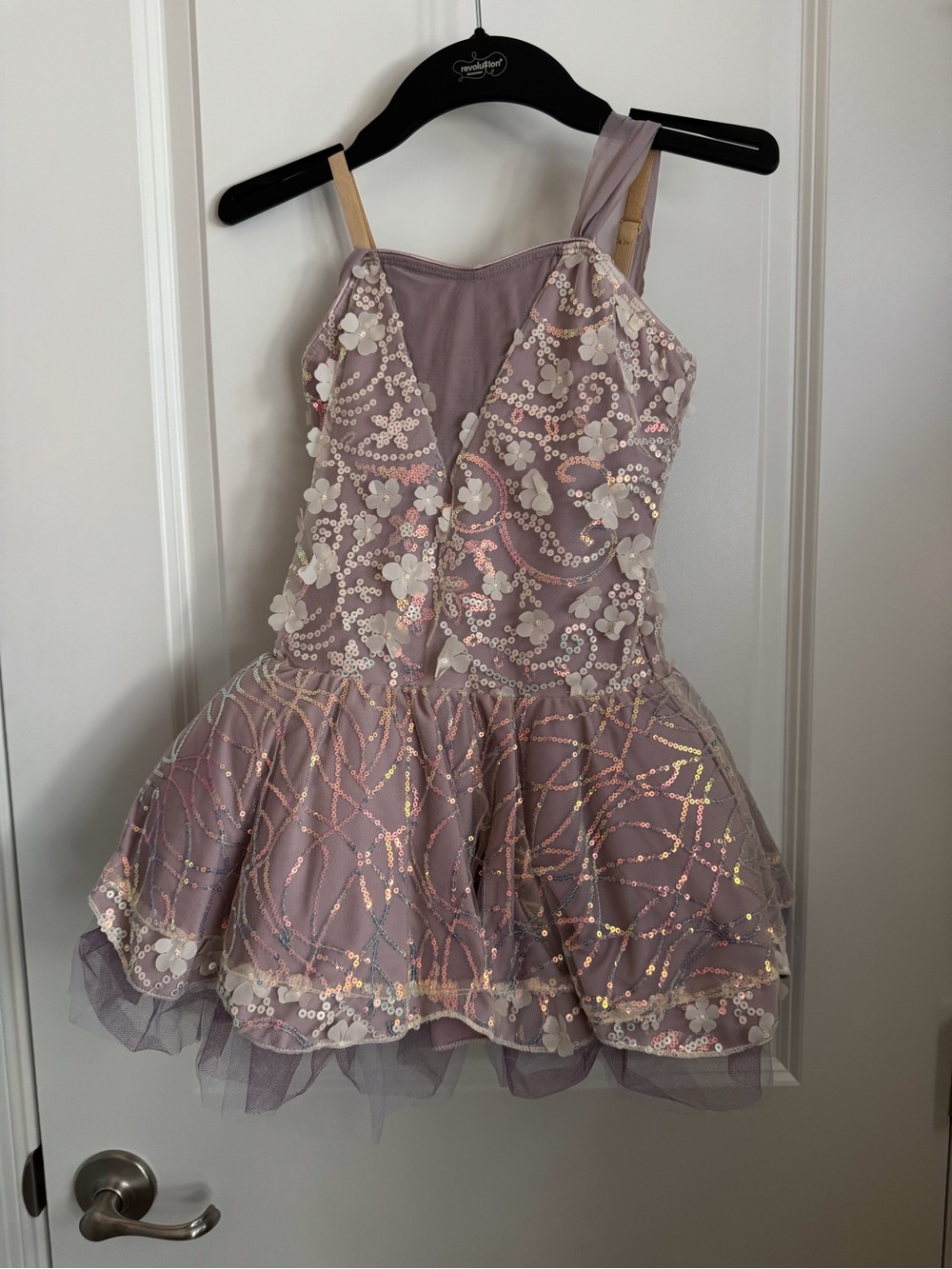 Revolution Lilac Sequin Floral Tulle Party Dress